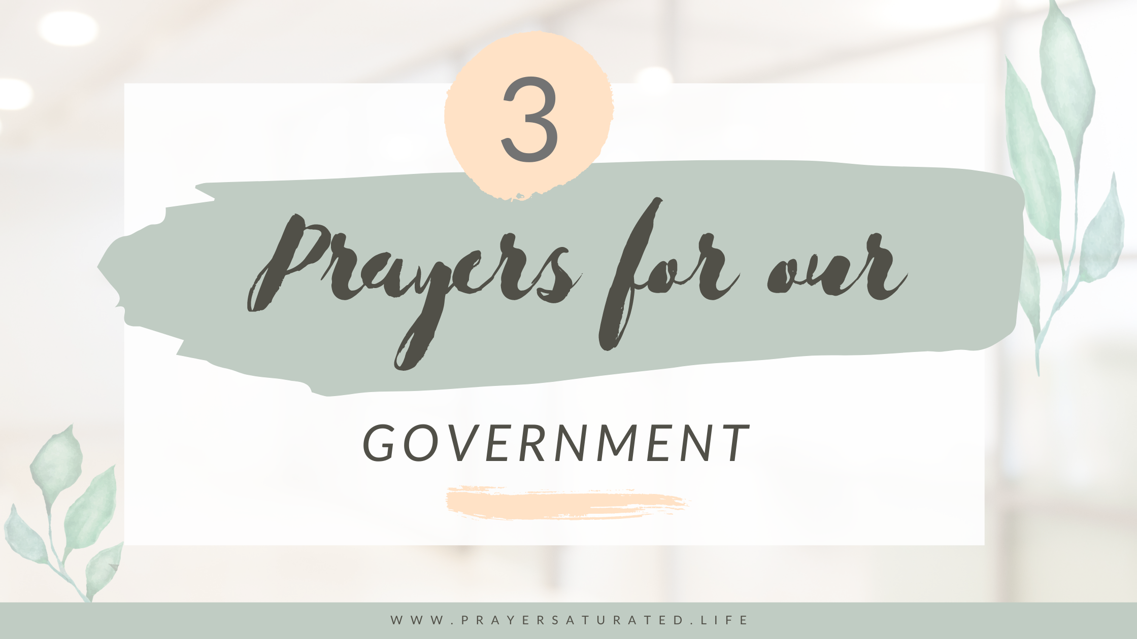 prayers for our Government image